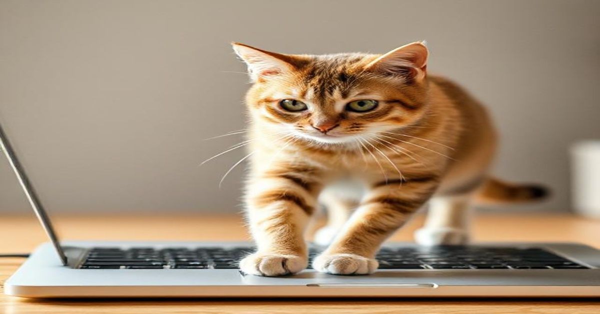 Why does my cat walk across my laptop- Discover the truth