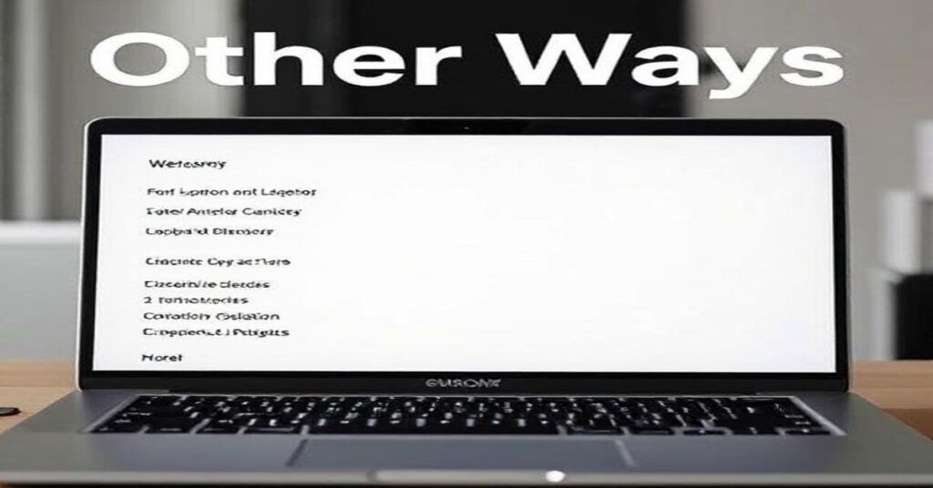 Other Ways to View Laptop Specs