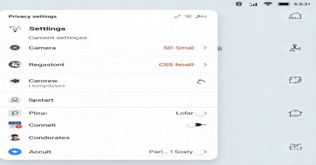 Enable Camera Access in Privacy Settings