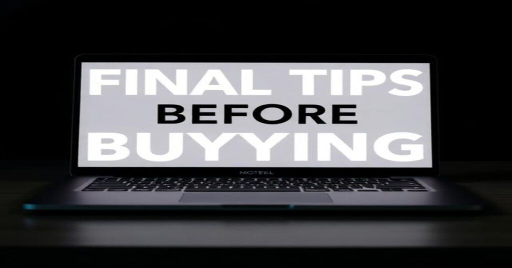 Final Tips Before Buying
